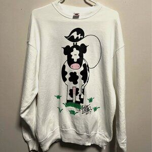 Vintage Cow Sweatshirt